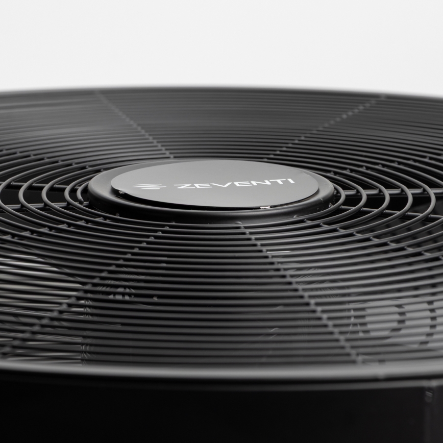 ZEVENTI - Wandventilator FREEZE 50W/230V diameter 40 cm zwart + afstandsbediening