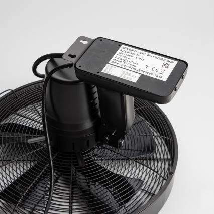 ZEVENTI - Wandventilator FREEZE 50W/230V diameter 40 cm zwart + afstandsbediening