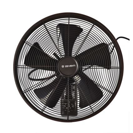 ZEVENTI - Wandventilator FREEZE 50W/230V diameter 40 cm zwart/bruin + afstandsbediening