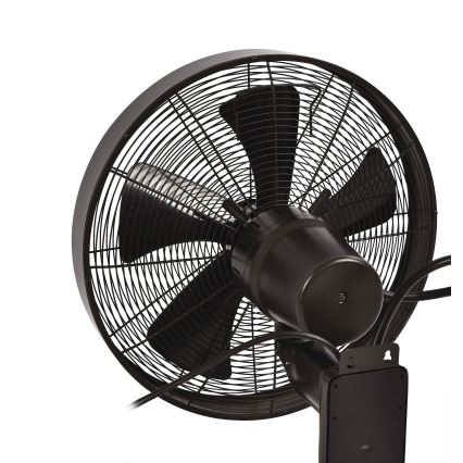 ZEVENTI - Wandventilator FREEZE 50W/230V diameter 40 cm zwart/bruin + afstandsbediening