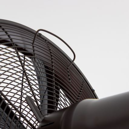 ZEVENTI - Wandventilator FREEZE 50W/230V diameter 40 cm zwart/bruin + afstandsbediening