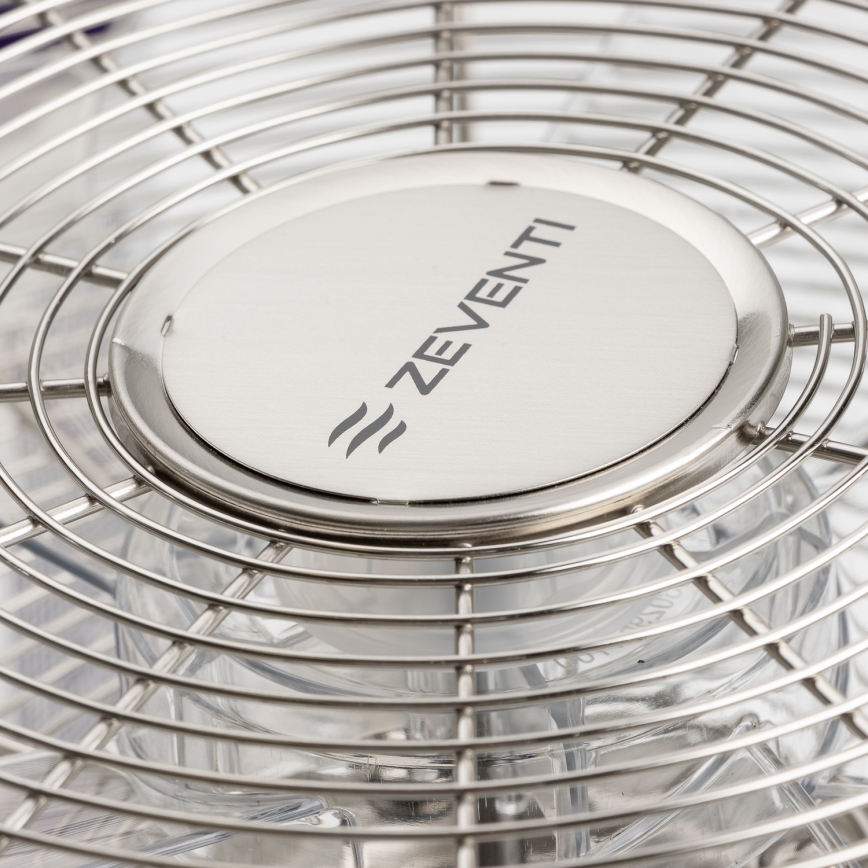 ZEVENTI - Wandventilator FREEZE 50W/230V Ø 45 cm mat chroom + afstandsbediening