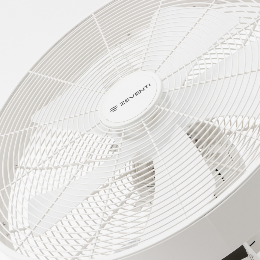 ZEVENTI - Wandventilator FREEZE 50W/230V Ø 45 cm wit + afstandsbediening