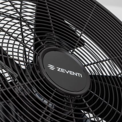 ZEVENTI - Wandventilator FREEZE 50W/230V Ø 45 cm zwart + afstandsbediening