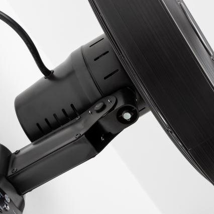 ZEVENTI - Wandventilator FREEZE 50W/230V Ø 45 cm zwart + afstandsbediening