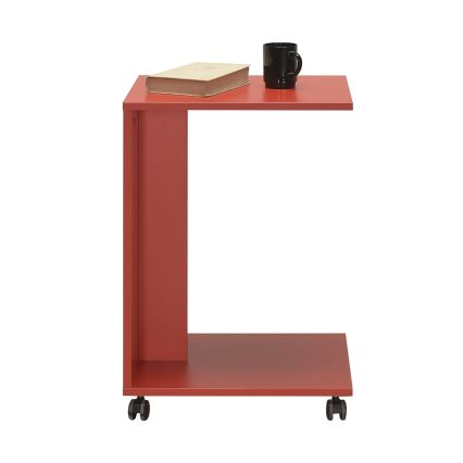 Zijtafel 65x35 cm rood