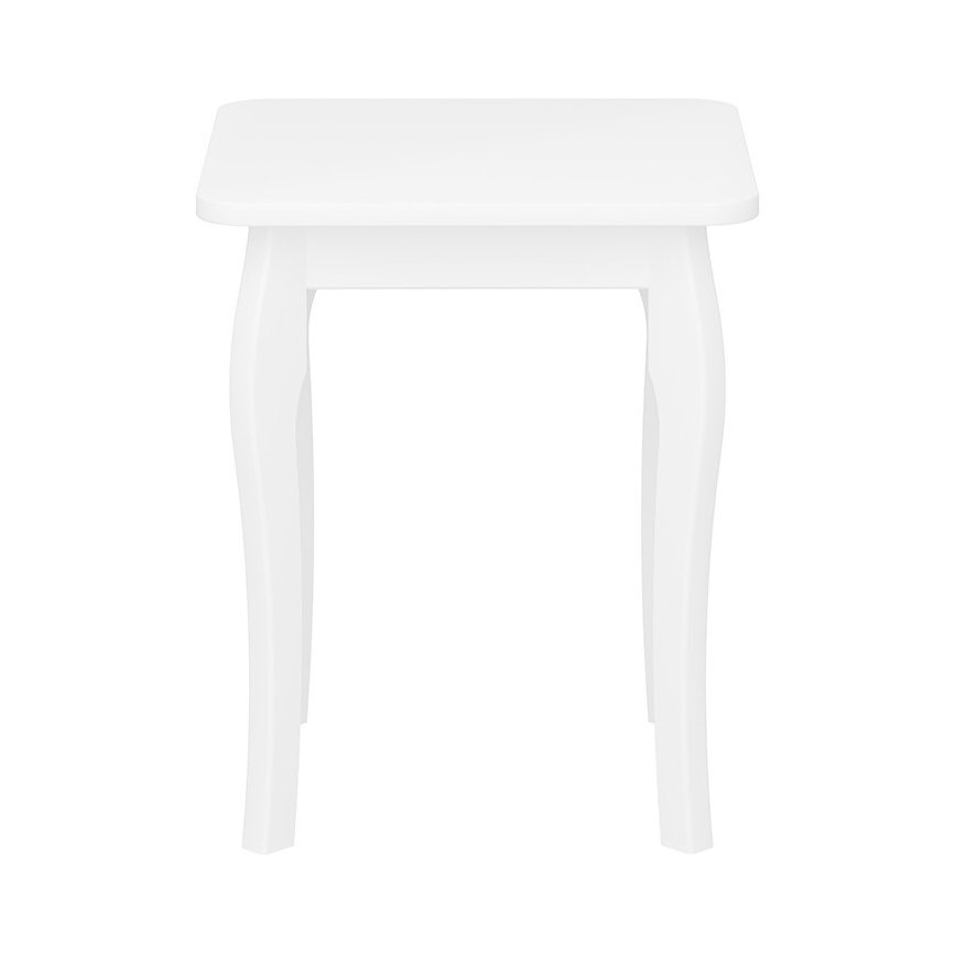 Zijtafel BAROQUE 45,6x39 cm wit
