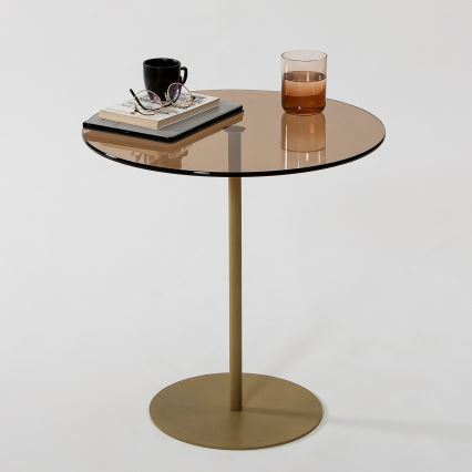 Zijtafel CHILL 50x50 cm goud/brons