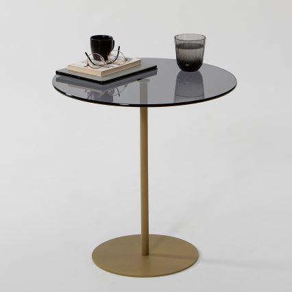 Zijtafel CHILL 50x50 cm goud/zwart