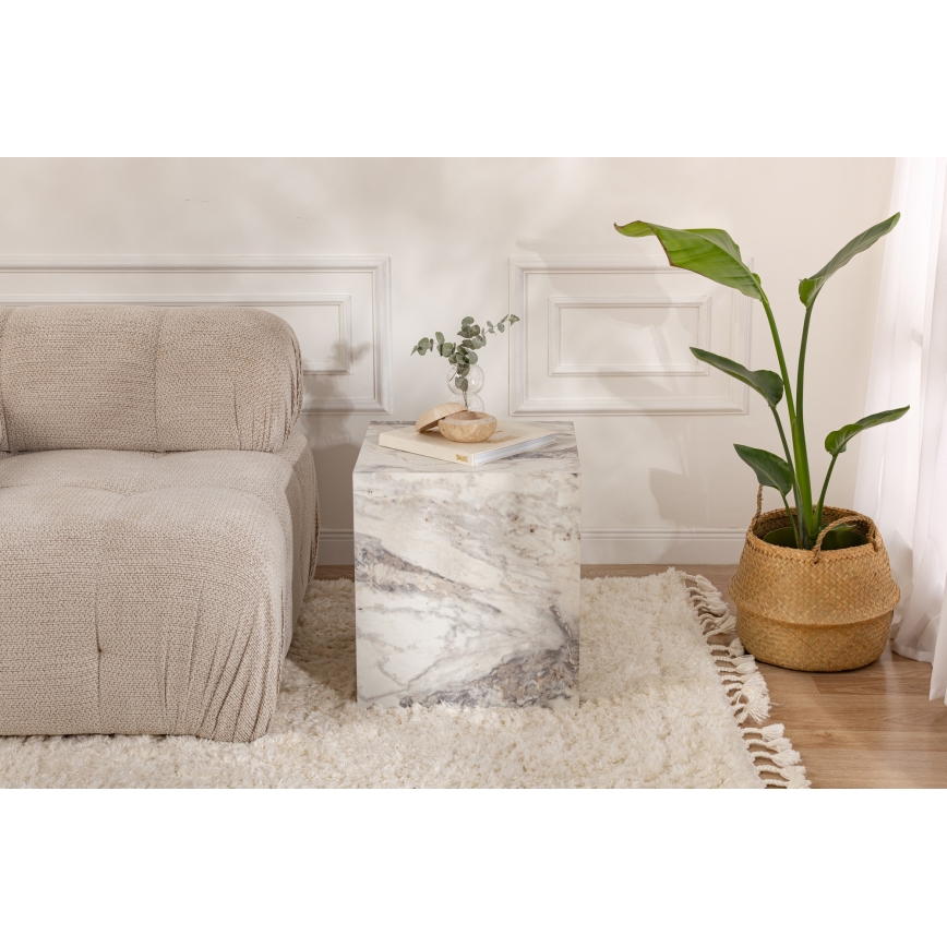 Zijtafel KUP 50x45 cm marmeren decor