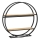 Zijtafel SHELF diameter 62,5 cm eiken