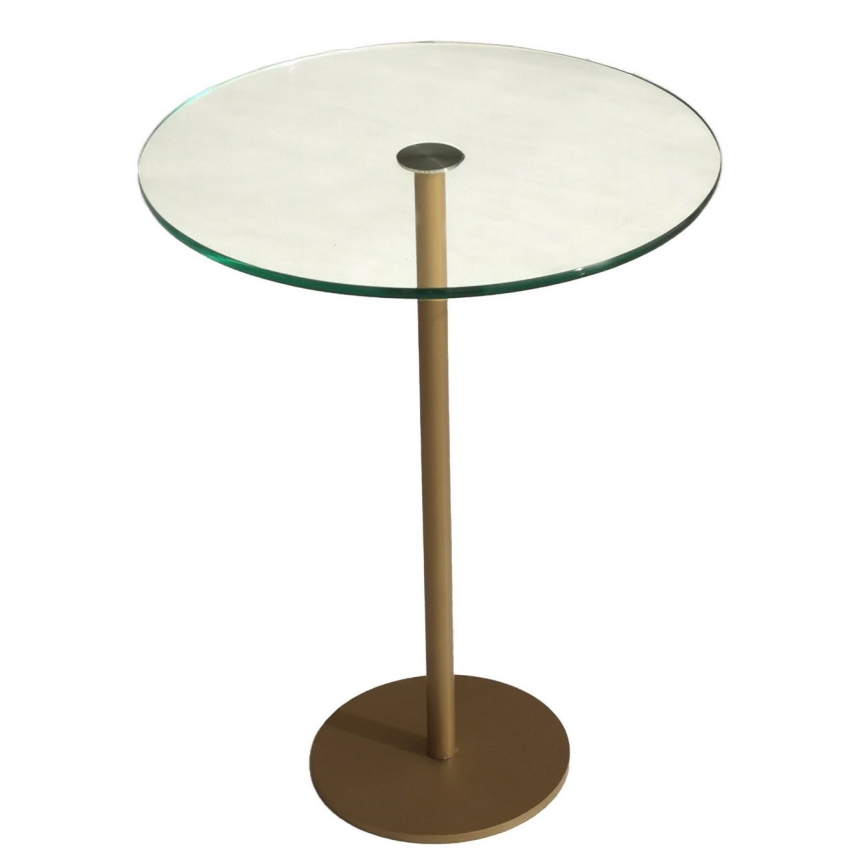 Zijtafel SOCIAL 50x40 cm goud/doorzichtig