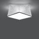 Zilveren Plafondlamp HEXA 1xE27 / 60W / 230V