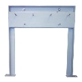 Zilverkleurige constructie 45x49,4 cm