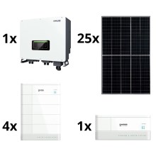 Zonne-energie Kit SOFAR Solar -10kWp RISEN + hybride omzetter 3f + 10,24 kWh batterij