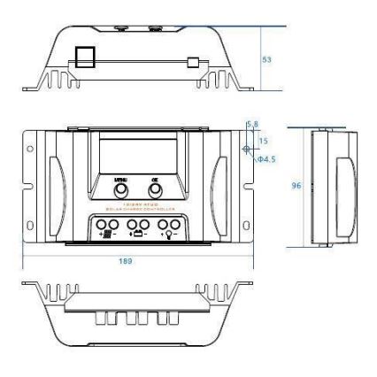 Zonne-energie Oplaad Regelaar MPPT MT1550EU 12V/15A