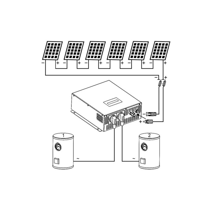 Zonne-inverter voor verwarmingswater ECO Solar Boost MPPT-3000 3,5kW PRO