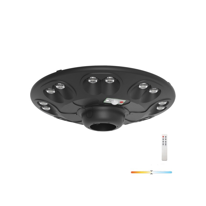 Zonne-lantaarn met sensor LUVIA LED/15W/3,2V 4000K IP54 5400 mAh + afstandsbediening
