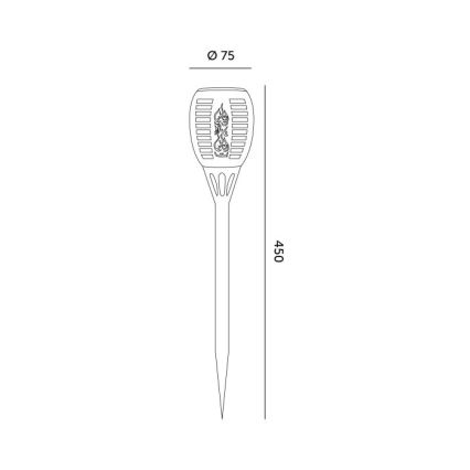 Zonne-LED-lamp SPARKLE LED/1xAAA 1600K IP44 200 mAh