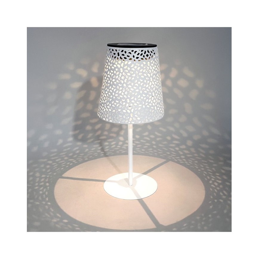 Zonne-LED-tafellamp LUVETRA LED/1xAA 4000K IP44 200 mAh wit