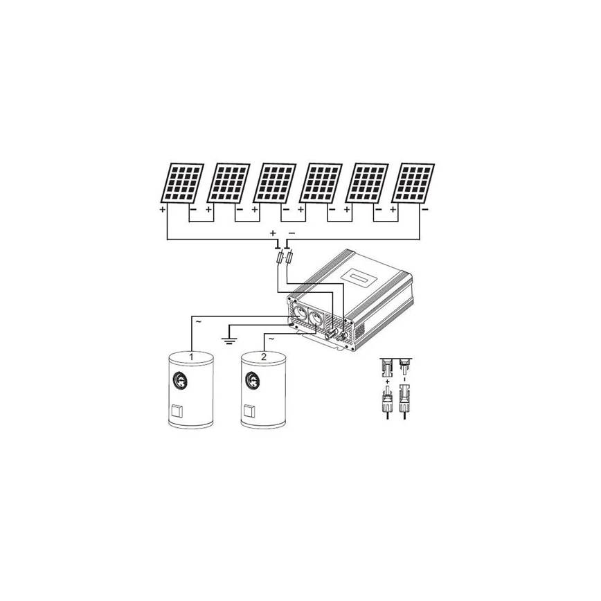 Zonne-omvormer voor waterverwarming ECO Solar Boost Evo MPPT-4000 4kW PRO