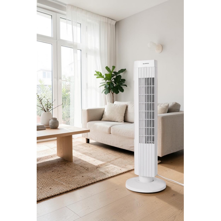 Zuilventilator 50W/230V wit