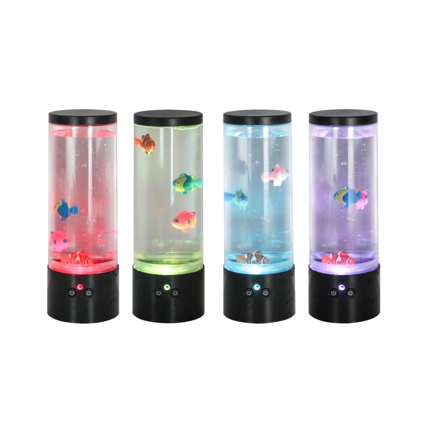 Zuma Line - LED RGB Dimbaar tafellamp LED/1W/5V/3xAA + afstandsbediening