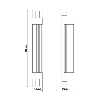 Zuma Line - LED wandlamp LED/8W/230V zwart