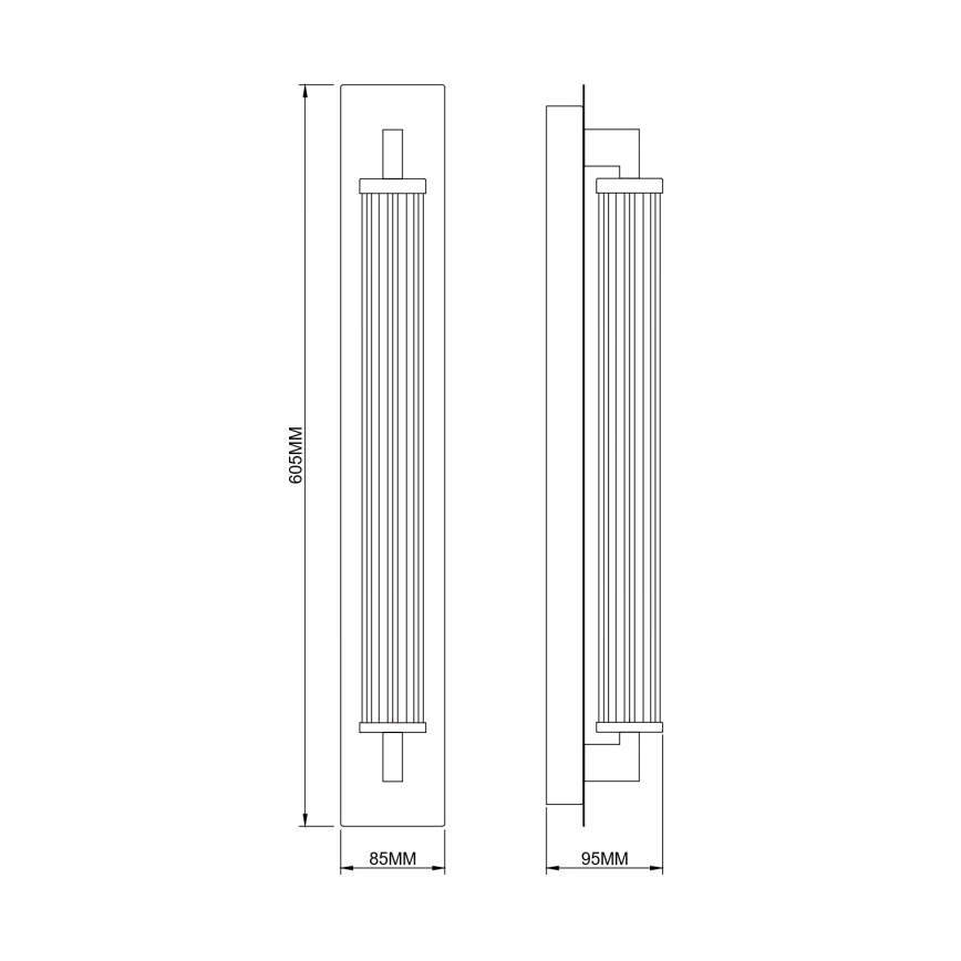 Zuma Line - LED wandlamp LED/13W/230V goudkleurig