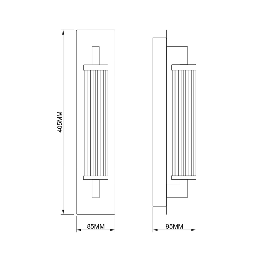 Zuma Line - LED Wandlamp LED/8W/230V goud