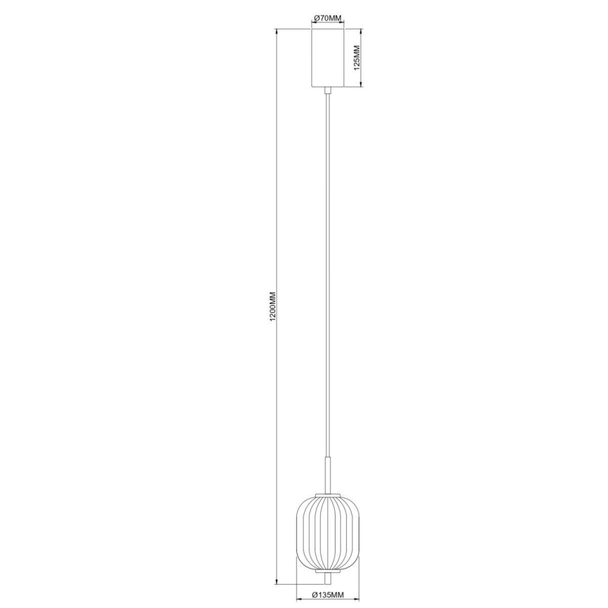 Zuma Line - LED hanglamp aan kabel LED/6,5W/230V Ø 13 cm goudkleurig