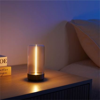 Zuma Line - LED Dimbare Oplaadbare Tafellamp LED/0,5W/230V zwart IP54