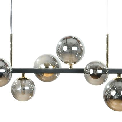 Zuma Line - Hanglamp aan kabel 10xG9/8W/230V zwart/rookzwart