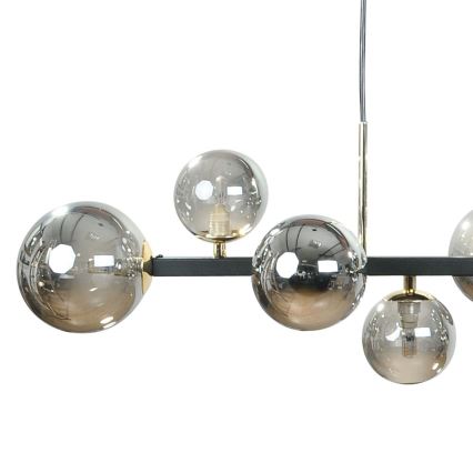 Zuma Line - Hanglamp aan kabel 10xG9/8W/230V zwart/rookzwart