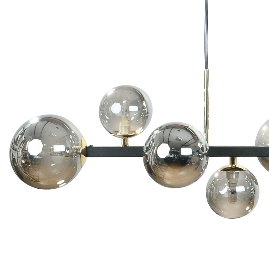 Zuma Line - Hanglamp aan kabel 10xG9/8W/230V zwart/rookzwart