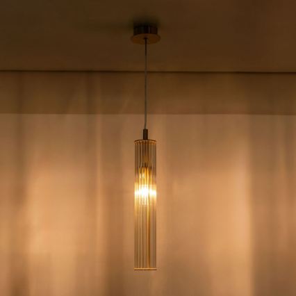 Zuma Line - Hanglamp aan kabel 1xE14/7W/230V goud