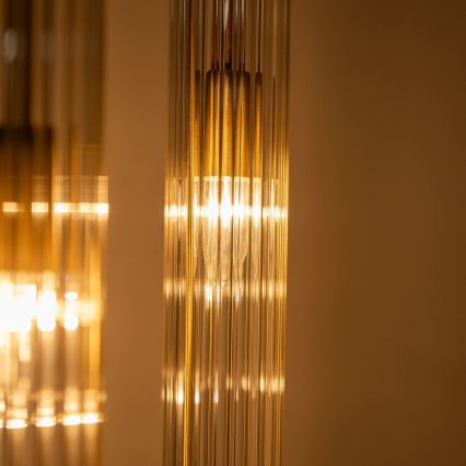 Zuma Line - Goudkleurige hanglamp met kabel 3xE14/7W/230V