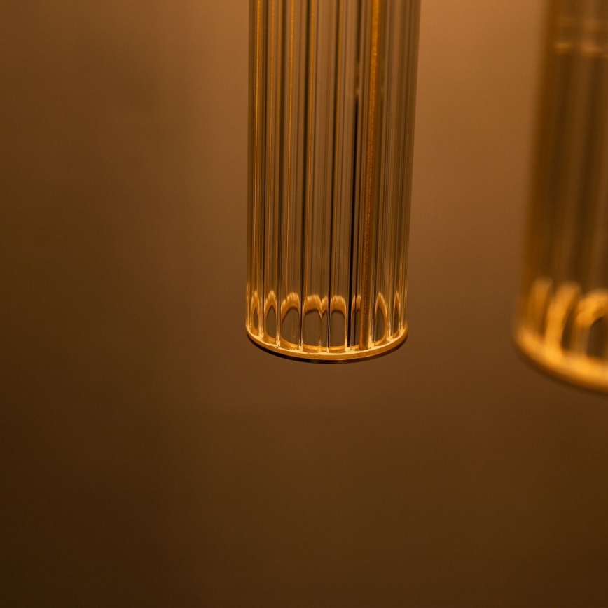 Zuma Line - Goudkleurige hanglamp met kabel 3xE14/7W/230V