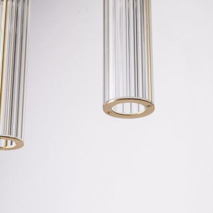 Zuma Line - Hanglamp aan kabel, 4x E14/7W/230V, goudkleurig