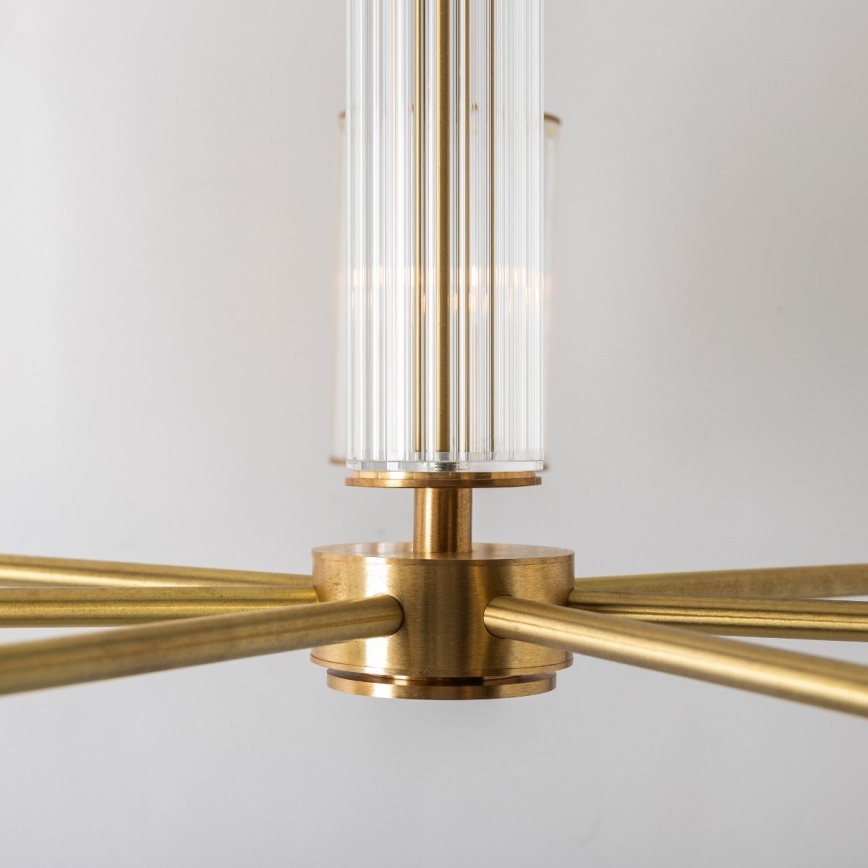 Zuma Line - Gouden staafkroonluchter 7xE14/7W/230V