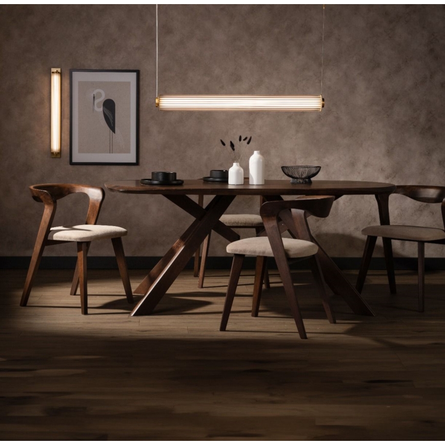 Zuma Line - LED-dimbare hanglamp aan kabel LED/39W/230V 2700-6500K goudkleurig + afstandsbediening
