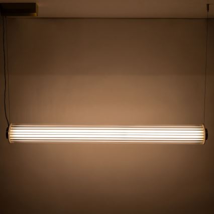 Zuma Line - LED-dimbare hanglamp aan kabel LED/39W/230V 2700-6500K goudkleurig + afstandsbediening