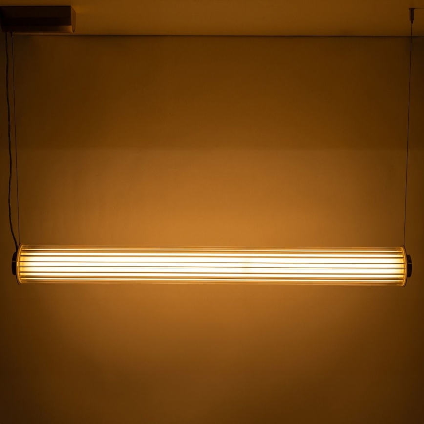 Zuma Line - LED-dimbare hanglamp aan kabel LED/39W/230V 2700-6500K goudkleurig + afstandsbediening