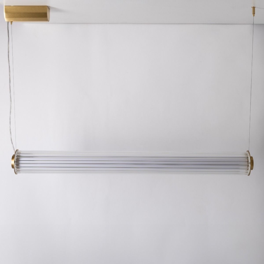 Zuma Line - LED-dimbare hanglamp aan kabel LED/39W/230V 2700-6500K goudkleurig + afstandsbediening