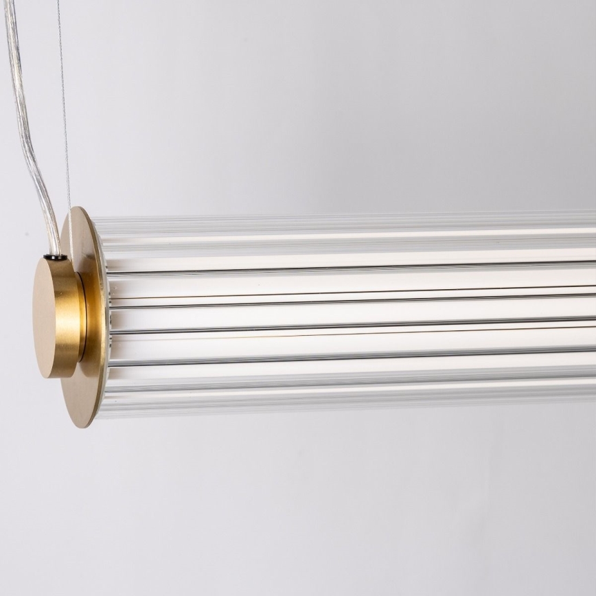 Zuma Line - LED-dimbare hanglamp aan kabel LED/39W/230V 2700-6500K goudkleurig + afstandsbediening