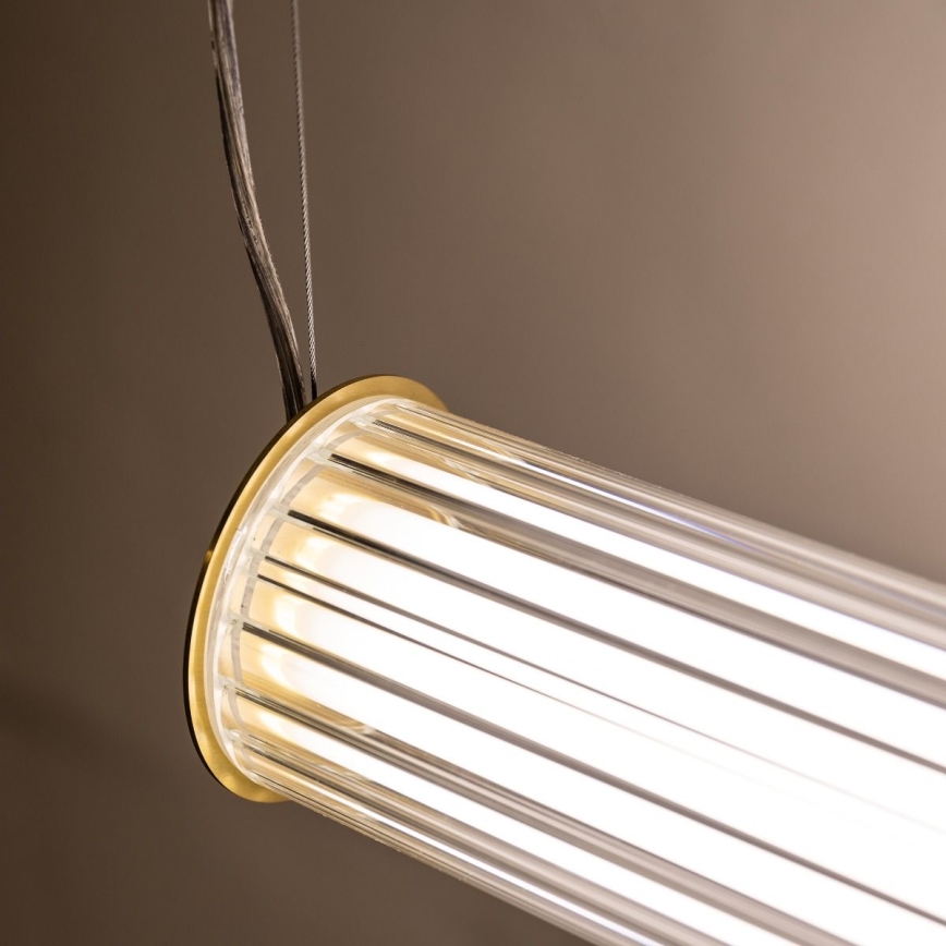 Zuma Line - LED-dimbare hanglamp aan kabel LED/39W/230V 2700-6500K goudkleurig + afstandsbediening