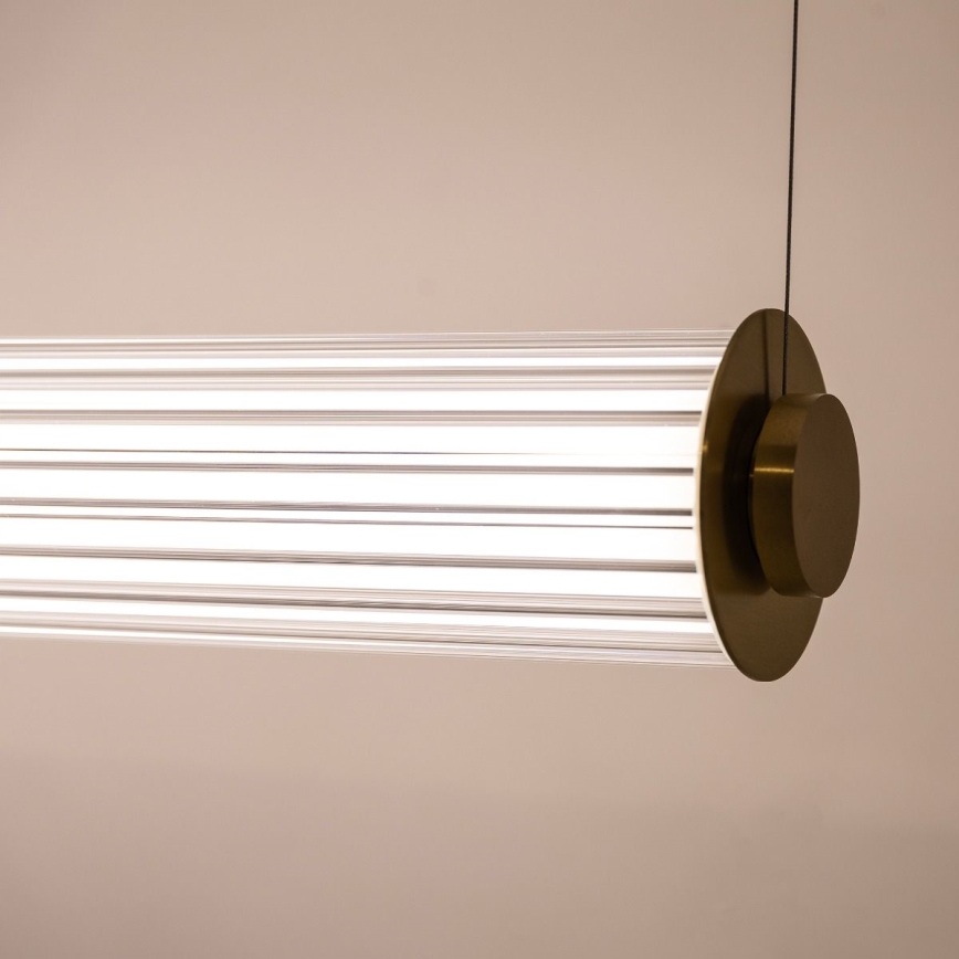 Zuma Line - LED-dimbare hanglamp aan kabel LED/39W/230V 2700-6500K goudkleurig + afstandsbediening