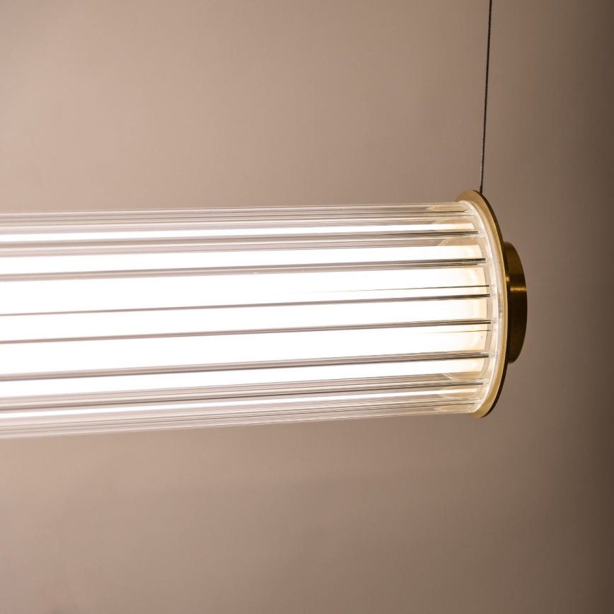 Zuma Line - LED-dimbare hanglamp aan kabel LED/39W/230V 2700-6500K goudkleurig + afstandsbediening