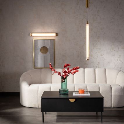 Zuma Line - Dimbare LED-hanglamp met kabel LED/26W/230V 2700-6500K goudkleurig + afstandsbediening