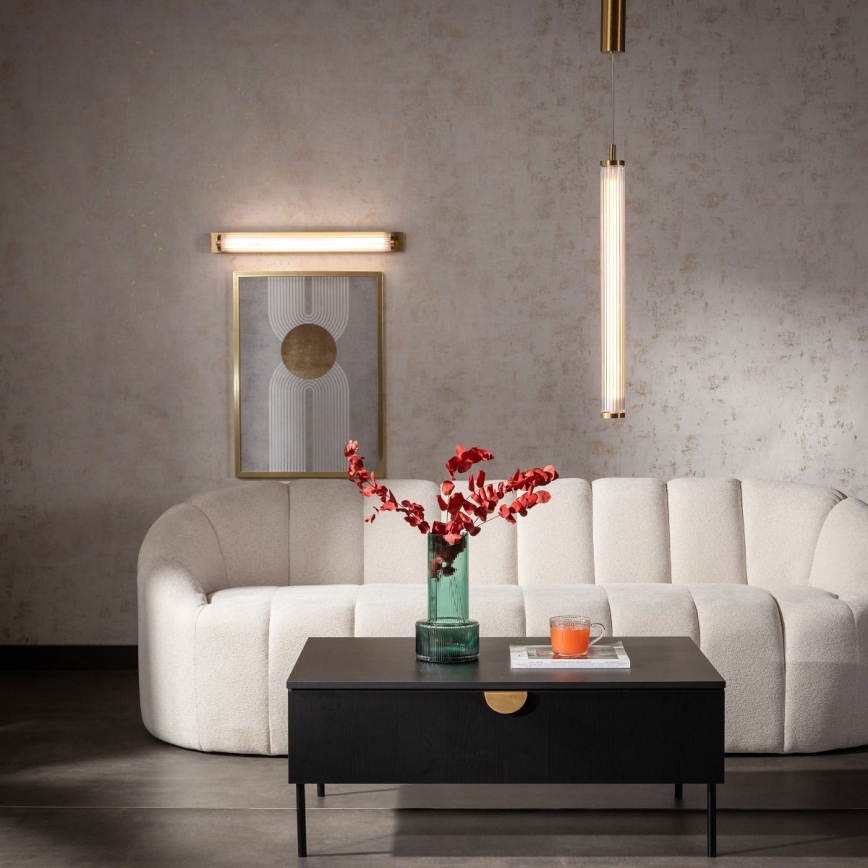 Zuma Line - Dimbare LED-hanglamp met kabel LED/26W/230V 2700-6500K goudkleurig + afstandsbediening